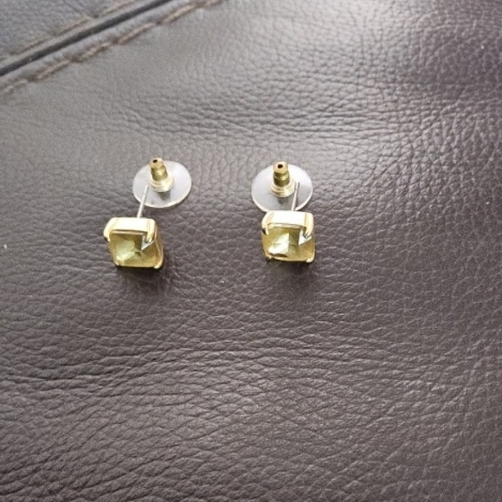 Anne Klein Gold Modern Stud Earrings